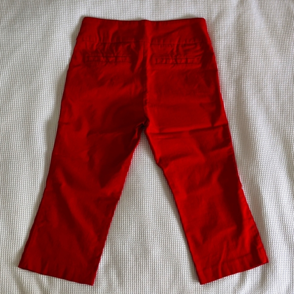 Ricki's red skinny capri pants, microtwill pull on stretchy - Picture 2 of 6